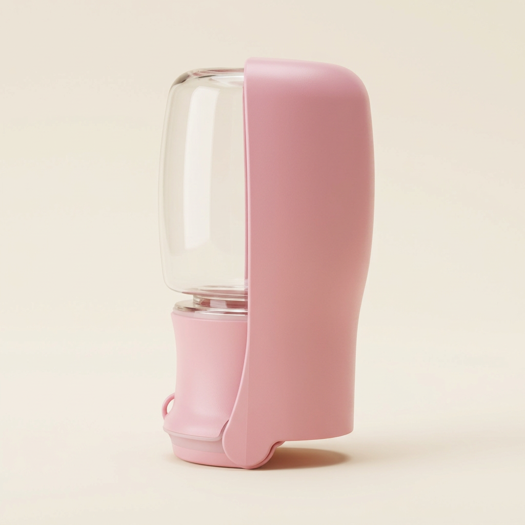 Refined pink water bottle